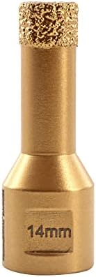 SHDIATOOL Diamond Core Drill Bit,Hole Saw Diameter 10mm M14 Thread Vacuum Brazed for Ceramic Porcelain Tile Granite Marble Masonry Brick2pcs
