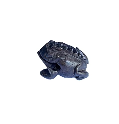 Classic Handmade Percussion Instruments Wooden Frog 2.3-2.5 Inch Wooden Frog Musical Instrument (Black Color) #TOP5