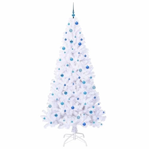 Árbol de Navidad artificial blanco de 240 cm con luces LED para un salón mágico 3