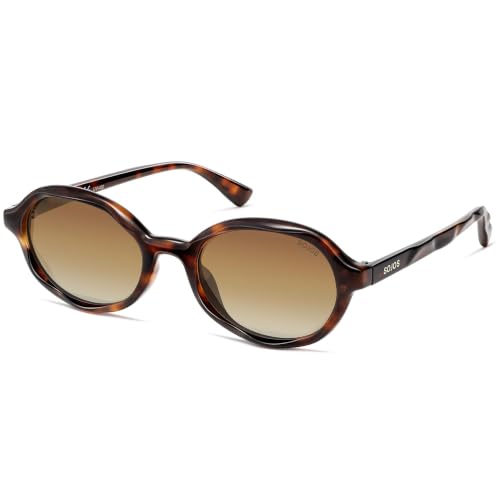 Image of SOJOS Trendy Polarized Oval Sunglasses for Women Men,Fashion Ovale Rounded Shades Fashion Wave Frame UV400 Protected SJ2697