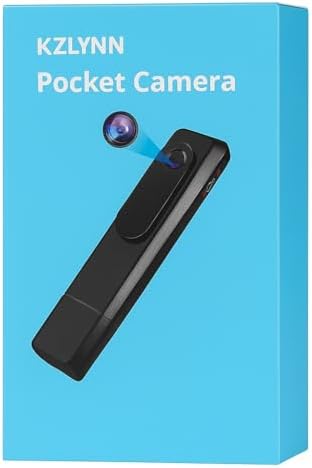 Portable Pocket Security Camera, 1080P Video Audio Recorder, 3 to 4 Hours Recording Time