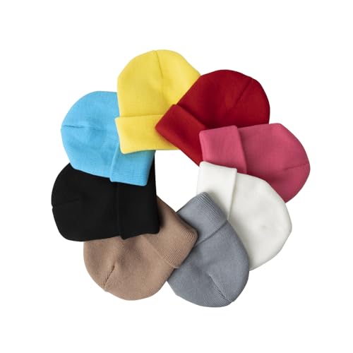 TopTie Toddler Baby Girls Boys Cuffed Knit Beanie Hat Uniesx Winter Knitted Skull Hats for Kids3