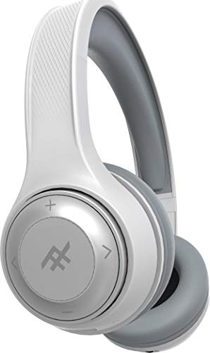 iFrogz Bluetooth over-ear hoofdtelefoon 'Aurora' met microfoon en ruisonderdrukking Omtrek van het zitvlak. 0 wit