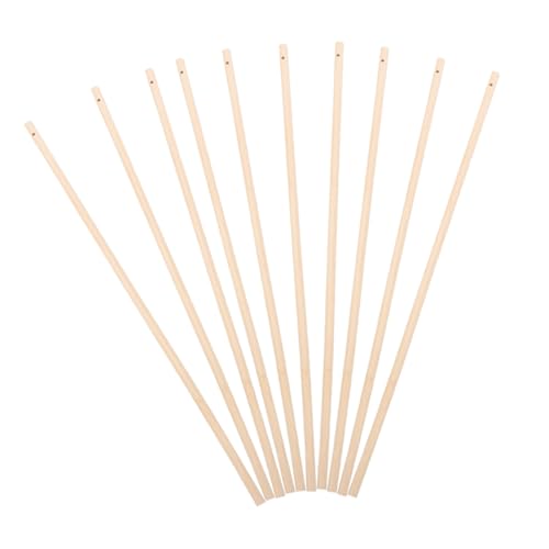 Angoily 10 Pack DIY Lantern Handles Wood Lantern Sticks for Festival Celebration and Outdoor Activities