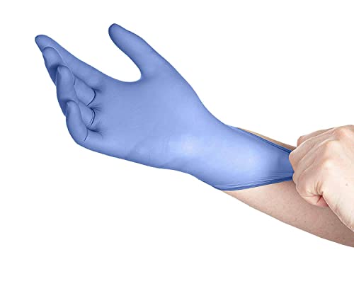image for Rhino BASIC Blue Nitrile Exam Gloves - Latex-Free & Powder-Free - NGPF