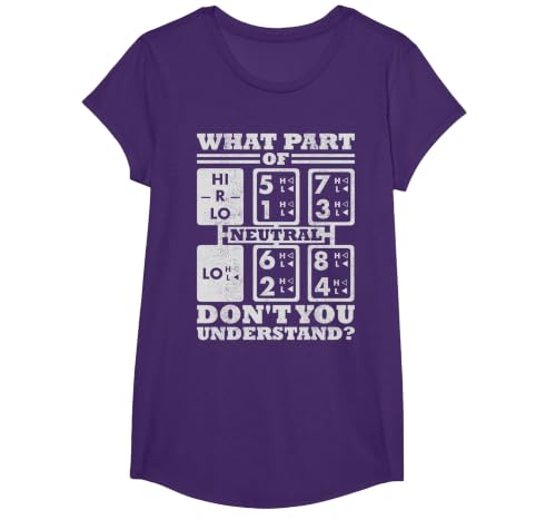 What Part of Truck Equipment do You not Understand the Trucker Driver T-Shirt, Girls, Purple, X-Small
