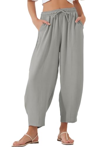 Image of EVALESS Women's High Waisted Wide Leg Palazzo Trousers