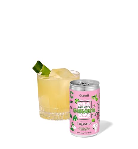 Curatif Tommy's Margarita Cocktail - 18.5% ABV - Pack of 4 Ready to Serve Cocktails - 130ml each