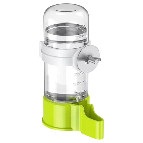 Pawfly Bird Water Dispenser Automatic Water Feeder Plastic Bird Cage Dispenser Green Parrot Waterer for Parakeet Cockatiel Budgie Lovebirds (Not Fit for Food Feeding)