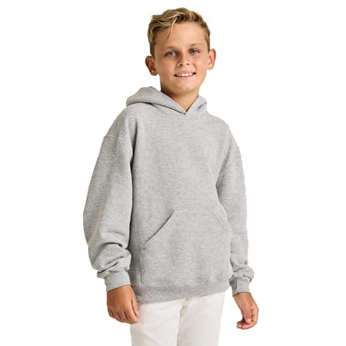 Soffe Youth Classic Hooded Sweatshirt, Soft Pink, Small