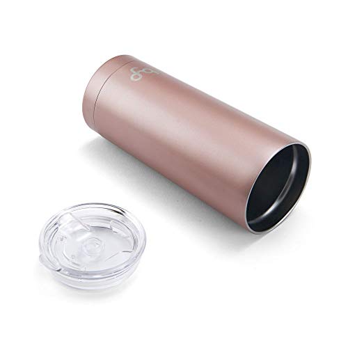 Image of BUILT 5237921 Vacuum Insulated Tumbler Double Wall, 20-Ounce, Rose Gold Glitter
