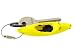Kayak Keychain 5 New Colors Whitewater Creeker Key Chain Ring - Flexible PVC Plastic and Stainless Steel (Yellow)