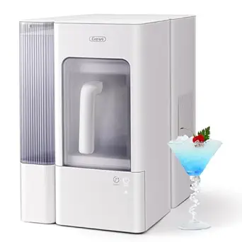 Gevi Adella Gemi Nugget Ice Maker Countertop with 1 Gallon Side Tank,Chewable Ice Machine with Portable Ice Basket, 40 lbs in 24 Hours, Pellet Ice Machine with Self-Cleaning for Home Party