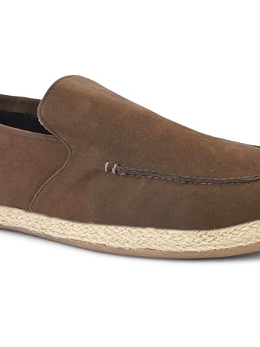 Image of Prolific Men's Suede Causal Loafer Shoes | Espadrilles | Lighweight Slip-On's | Soft Cushioned Insole | Stylish & Comfortable | Lightweight Shoes for Men, Designed for All Seasons