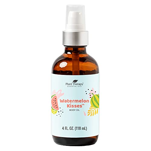 Plant Therapy Watermelon Kisses Body Oil 4 oz Hydrating and Rejuvenating, Filled with Vitamins, Minerals & Unsaturated Fatty Acids