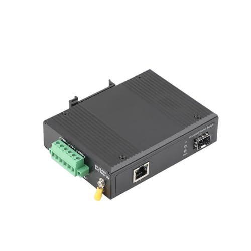 Commutateur à fibre optique double vitesse 100M/1000M et injecteur PoE RJ45 durci