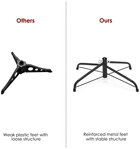 Generic Chefjoy White Artificial Christmas Tree, Christmas Pine Tree With Sturdy Metal Base, Branch Tips Indoor Outdoor Holiday Christmas Tree Decoration, Easy Assembly White Xmas Tree #TOP4