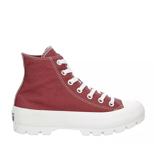 Converse Converse Unisex Chuck Taylor All Star Star Lugged Hig Top Sneaker - Lace up Closure Style - Burgundy 7.5