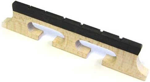 German Made Banjo Banjitar Maple & Ebony 6 String Bridge - 5/8"