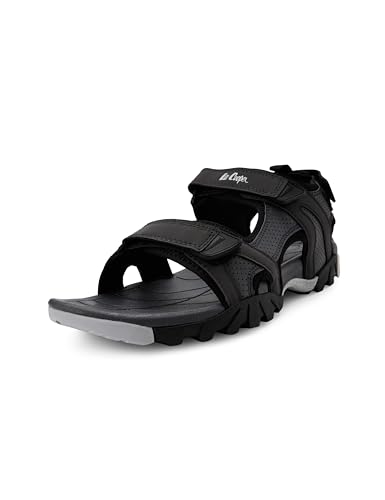 Image of Lee Cooper LC9686E Men's Leather Sandal I Comfortable | Stylish Sandal for Men's Office & Business