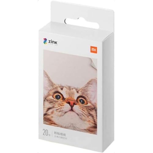 Xiaomi tragbares Drucker-Fotopapier, hochwertiges 3-Zoll-Fotopapier 20 Blatt, TEJ4019GL , 20 Stück (1er pack)