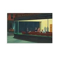 額装済/ナイトホークス1942/エドワードホッパー/インテリア/アート/ポスター Amazon | ポスター エドワード ホッパー ナイトホークス