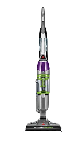 Bissell Symphony Pet All-in-One Vacuum and Steam Mop, Grey/Purple/Green 1543D