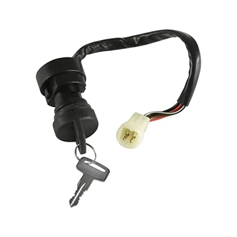 Caltric Ignition Key Switch Fits YAMAHA Moto 4 350 YFM350 MOTO-4 1987 1988 1989 1990 1992 1993 1994 NEW Cover