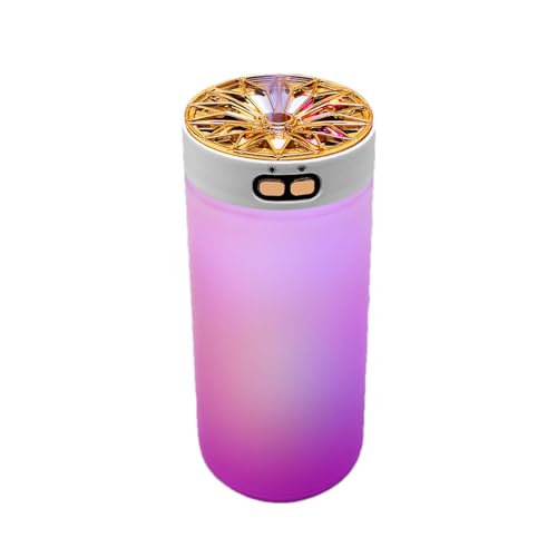 Humidificador de coche, humidificador para coche - Humidificador multifunción | Humidificador portátil con luz colorida, pequeños humidificadores de escritorio, humidificadores de escritorio para c