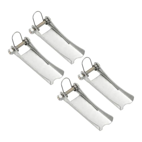 uxcell 4Pcs Hook Safety Latch Kit, 2.5"x 1" Carbon Steel Towing Receiver Hitch Replacement for Clevis Truck Trailer Crane Towing Lifting Hook (0.04" Thick, 2 Ton)