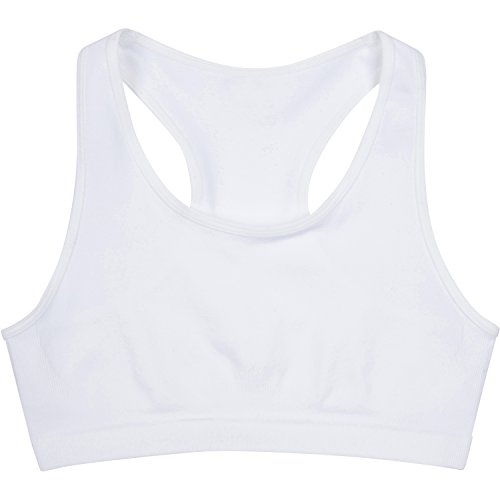 New Balance womens Performance Sport Bras Base Layer, White, 7 8 US
