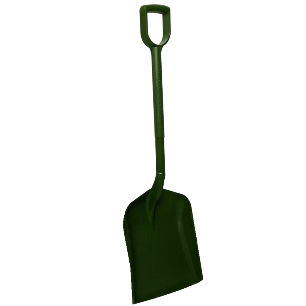 Equestrian Moulded Plastic Stable Horse Muck Plastic Shovel Colour Match Builders Sparkproof Spade - Green