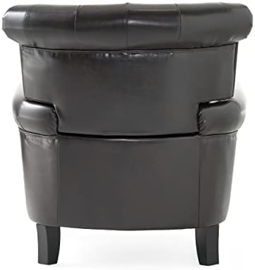 Christopher Knight Home Greggory Leather Club Chair, Hazelnut