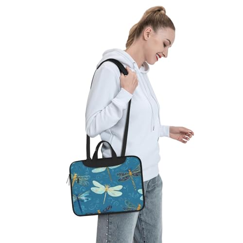 Bolso bohemio azul para portátil 15.6 pulg resistente al agua miniatura 3