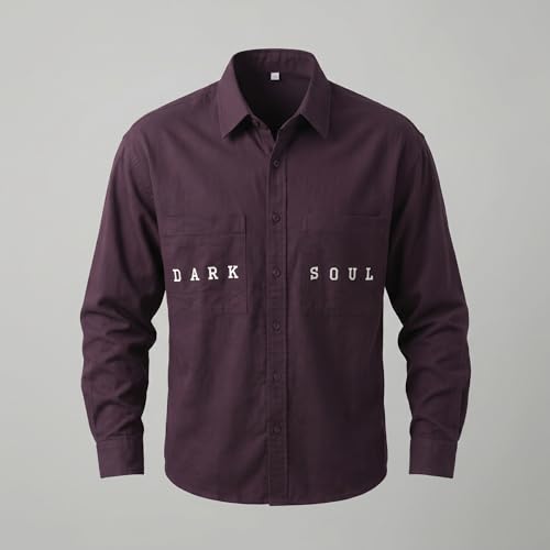Image of IndoPrimo Men's Premium Cotton Casual Shirt for Man | Full Sleeve Relaxed Fit Stylish Shirt | Trendy Streetwear, Casual & Everyday Wear