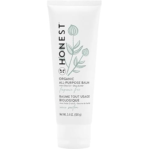 The Honest Company Organic All Purpose Balm | Gentle for Baby | Soothes + Moisturizes | Plant-Based + Hypoallergenic | 3.4 oz Cover