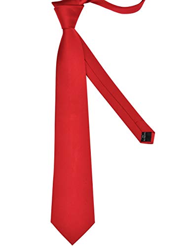 Image of GUSLESON Classic New 3.15 inch(8cm) Men's Solid Color Necktie Wedding Business Tie + Gift Box