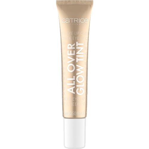 Catrice | All Over Glow Tint | Multi-Use Liquid Highlighter | Face & Body | Vitamin C, Niacinamide, Squalene & Panthenol | Long-lasting & Lightweight | Vegan & Cruelty Free (010 | Beaming Diamond)