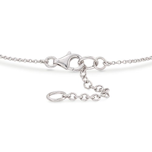 Ross-Simons Rs Pure 0.10 Ct. T.w. Diamond Bar Bracelet In Sterling Silver. 7 Inches #TOP2