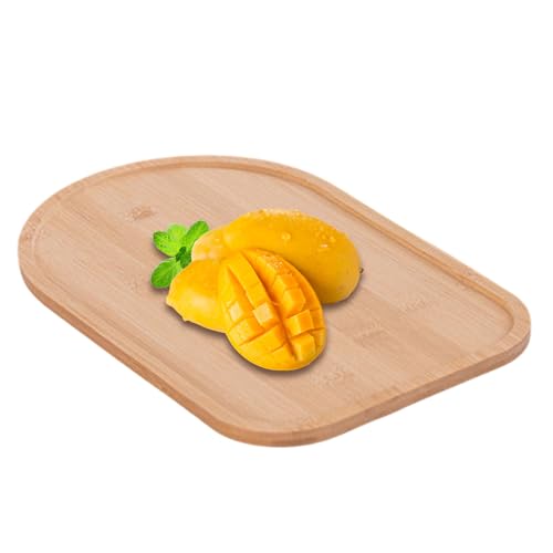 Zegaqae Bandeja de servir de madera,Tablas de presentación rústicas para charcuteria | Plato de servir de madera para decoración, para decoración del hogar, cocina, salón, mesa de café, escritorio