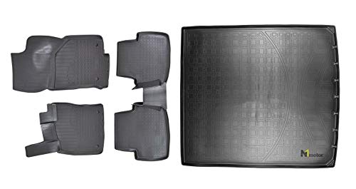 Norm Liners | Allwetter TPE Gummimatten + Kofferraumwanne Set Für Passat B8 2014-2023, Antirutsch, Passgenau, Rand 2-4cm, Schwarz
