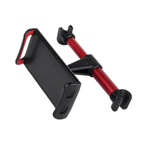 MOLUCKFU 1Pc Car Rear Pillow Headrest Bracket with Rotation Back Seat Phone and Tablet Holder Buckle Design for Stable Vehicle Mounting Compatible with All Smartphones Red