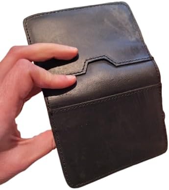 Leather Credit Card Holder, RFID Blocking Bifold Wallet, Slim Front Pocket Design, Small Card Case (Brown) - Image 2