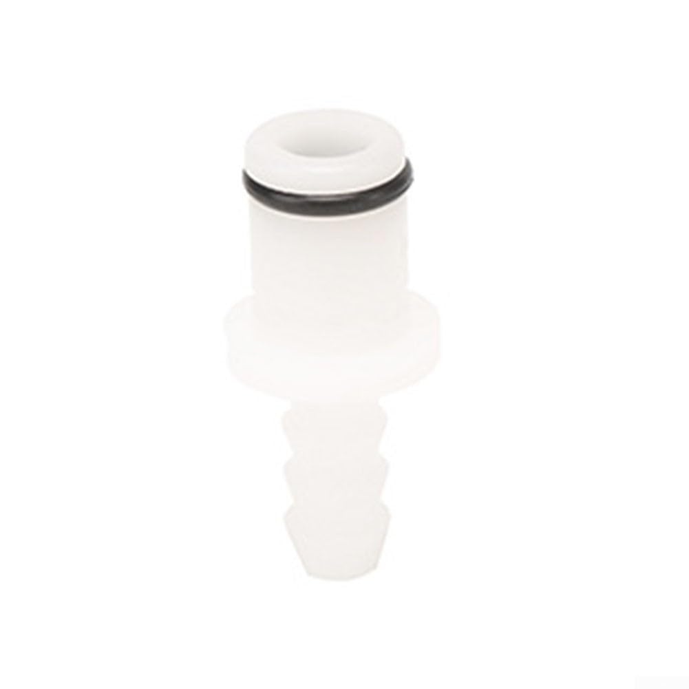 5 paia di raccordi a scollegamento rapido per tubi flessibili, connettori maschio femmina da 0,6 cm, inserti per valvola di intercettazione in plastica, 80 PSI per la produzione di birra