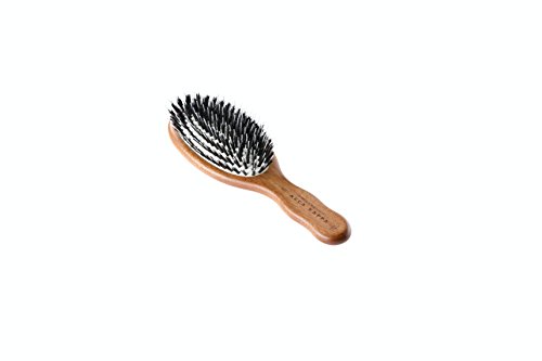 Brosse pneumatique ovale en bois de kobite poils de sanglier et nylon