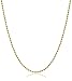 Collier de perles légères en or jaune 14k, 0.9mm, 16" - 0