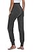 AMPOSH Women's Maternity Pants Stretchy Lounge Workout Sweatpants Casual Loose Comfy Pregnancy Joggers with Pockets(Dark Heather Gray, M)