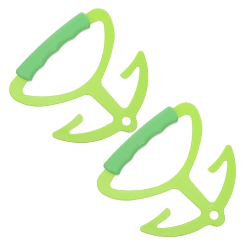 Mobestech Asa Ergonómica para Bolsas Compra 2 Unidades Asa de Plástico Ligera y Resistente Porta Bolsas Portátil Reutilizable para Uso Diario y Transporte Cómodo de Cargas Pesadas
