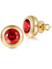 Ruby - Round Cut - Yellow Gold