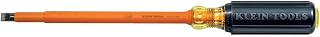 Klein Tools 602-8-INS Insulated Screwdriver, Made in USA, 3/8-Inch Cabinet Tip with 8-Inch Shank